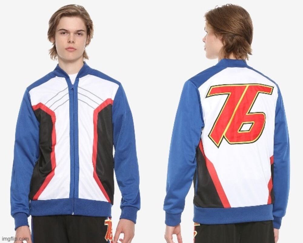 Overwatch NWT Men's XL Soldier 76 Blue Full Zip Track Jacket Athleisure